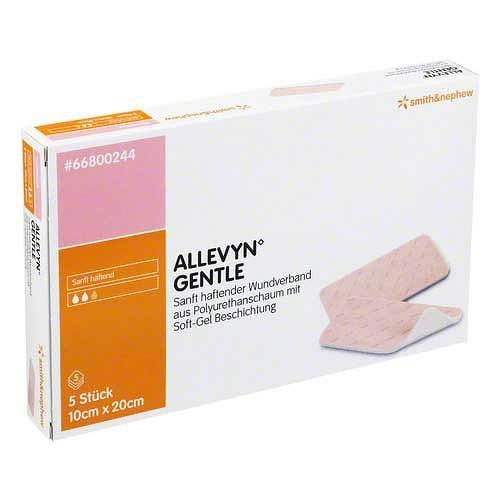 ALLEVYN Gentle 10x20 cm Schaumverb. (5 Stück)